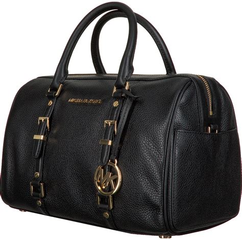 michael kors schwarze handtasche mit gold|michael kors tragetasche.